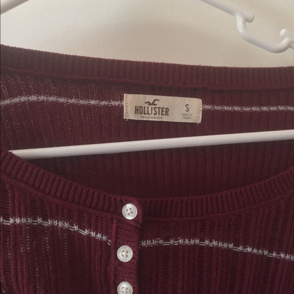 Hollister long sleeve Henley cropped size small - Picture 7 of 8